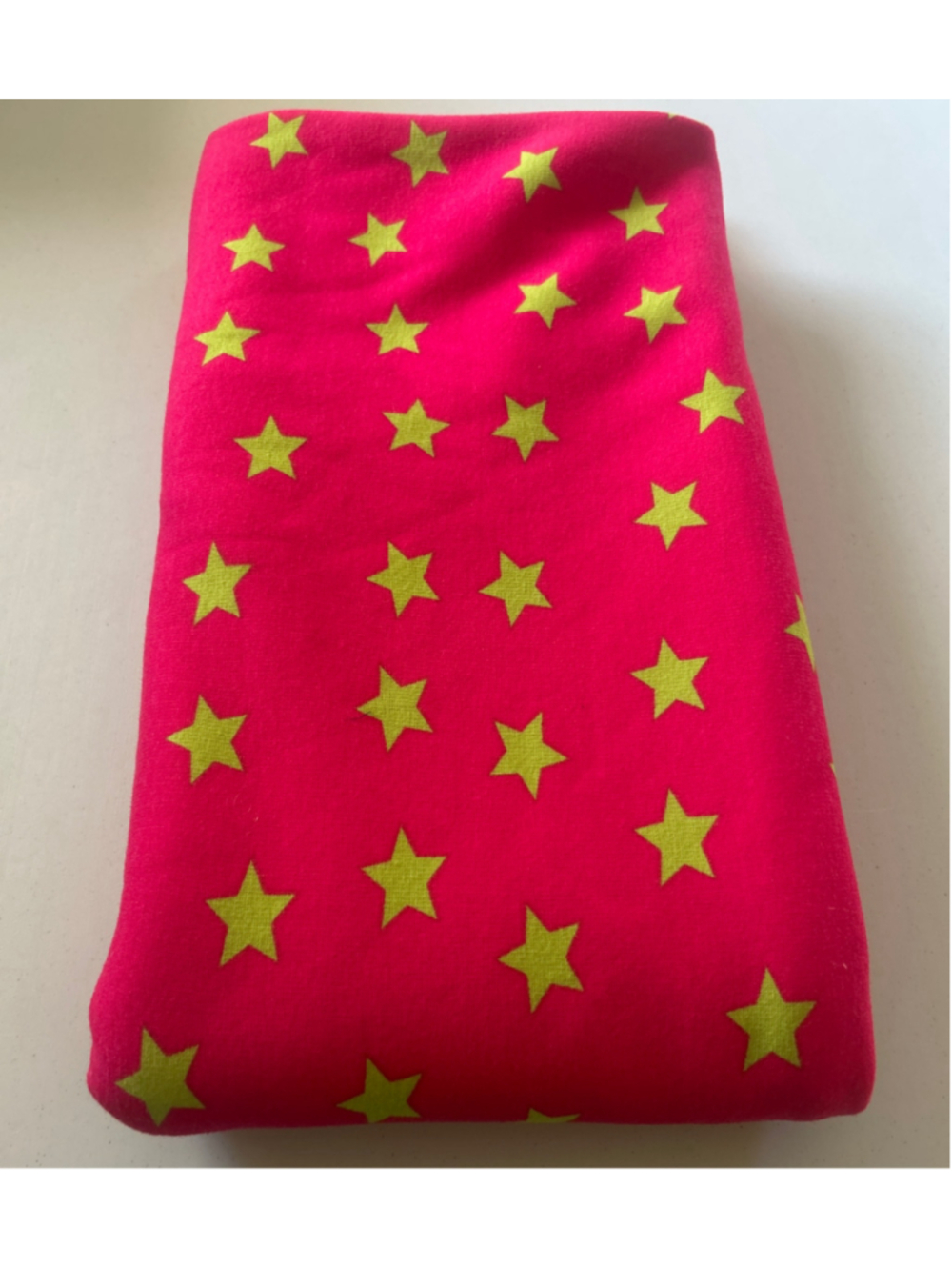 🔥3 for $40🔥 Fabric: 16”x 62” Star Print Fabric Pink/Green